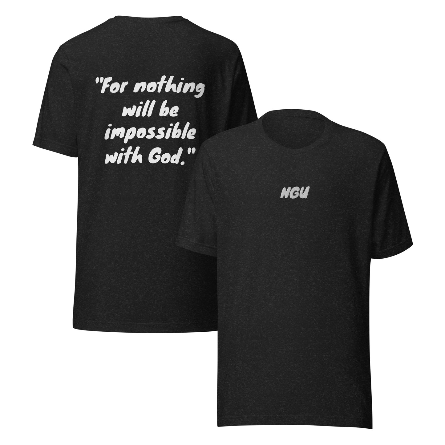 Luke 1:37 Bible Verse Shirt